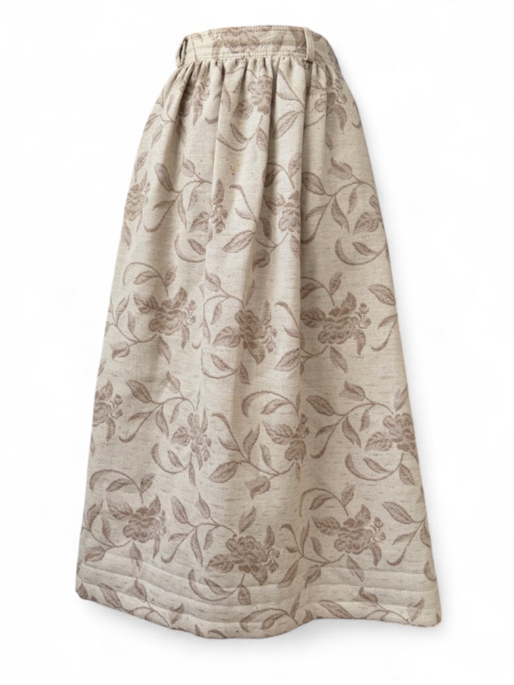 *FLAWS* Vintage ESCADA Wool Blend Metallic Thread Full Maxi / Midi Skirt